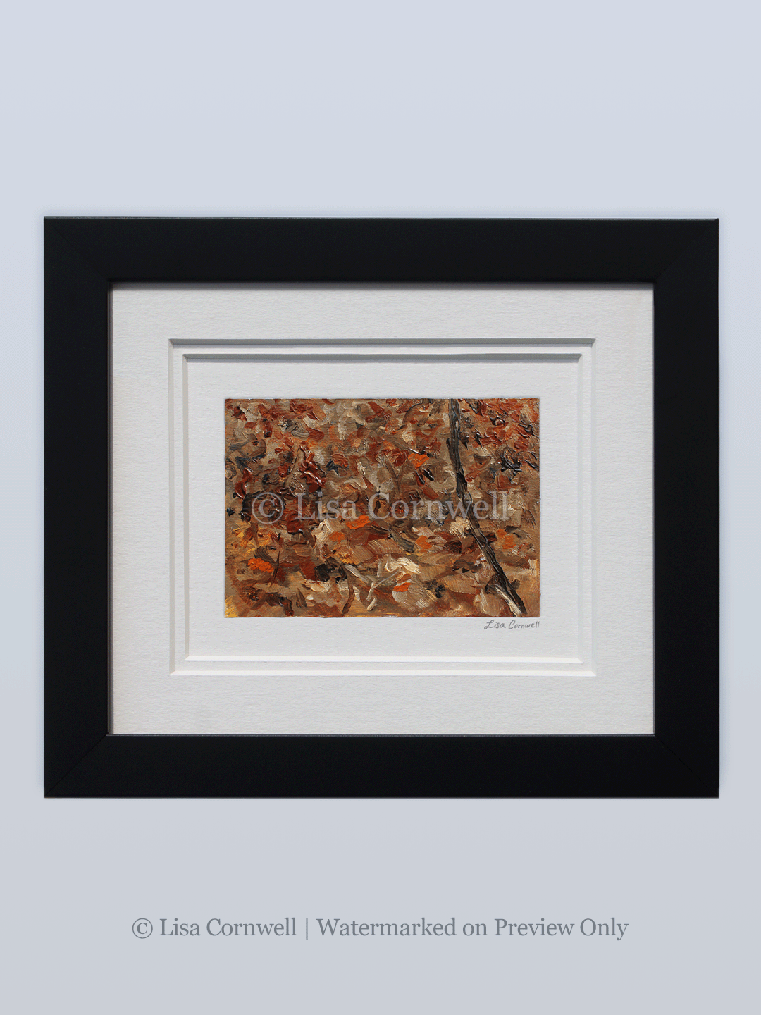 Two Mile Crabapple: Framed Plein Air Color Match Illusion — Lisa